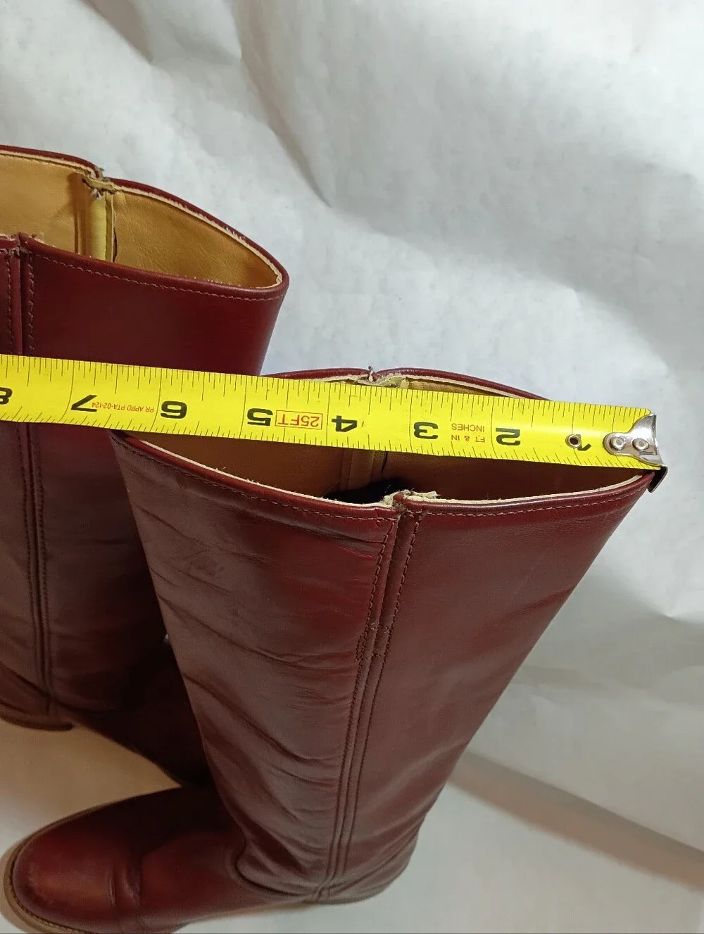VTG Women's FRYE Campus Red Distressed Grail  60's Or  70's  Size 7B Read